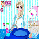 بازی دخترانه شستن ظرف