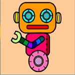 بازی آنلاین رنگ امیزی ربات ها