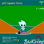 بازی Yeti Hammer Throw