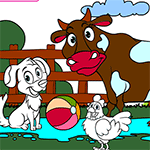 بازی آنلاین نقاشی مزرعه حیوانات
