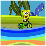 بازی آنلاین باب اسفنجی دوچرخه سوار